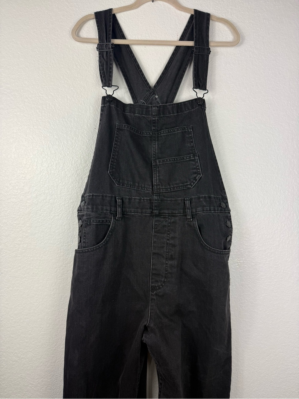 Free people We The Free Ziggy Denim Overall in Mineral Black size L - Picture 8 of 13